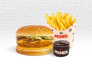 Burger vegetarian combo