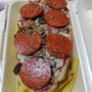 Chapapizza Una Parte y papas