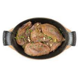 Телешки език на тиган в масло (200г)