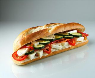 Panino contadino - servito con patate fritte