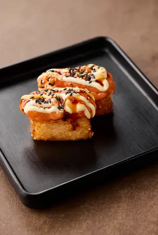 Crispy rice al salmone - 2 pezzi