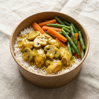 Émincé de Poulet Curry Champignons