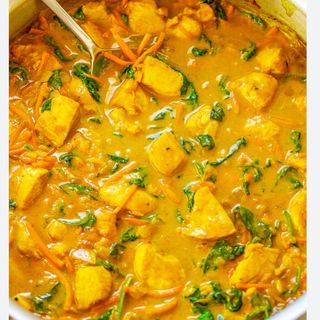 vegetales yellow curry