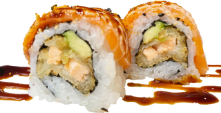 651-Uramaki salmon fire