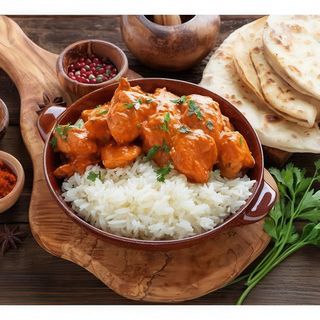 Pollo Tikka con Arroz o Patatas / Chicken Tikka