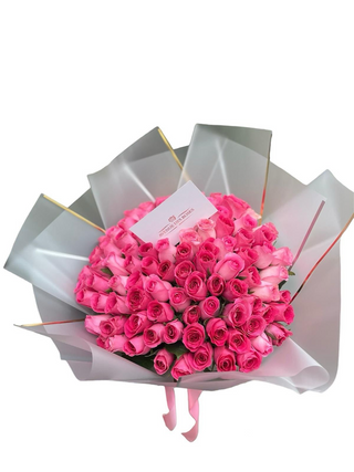 101 Trandafiri roz