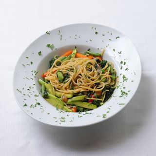 Spaghetti con verduras 