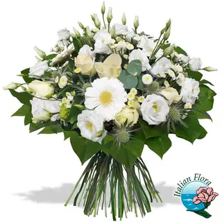 Bouquet di fiori misti bianchi 06