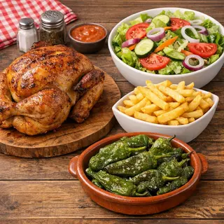 Menu Pollo Asado 2 o 3 Personas