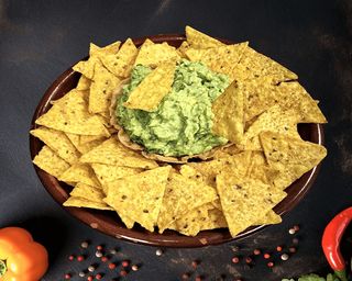 Guacamole con chips