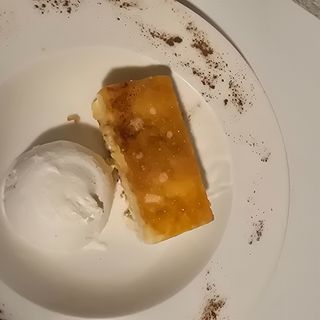 Taco de torrija brioche con helado