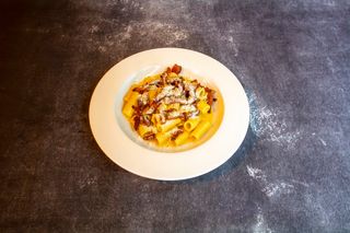 Mezze Maniche Alla Carbonara