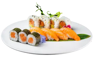 208. Sushi salmone misto