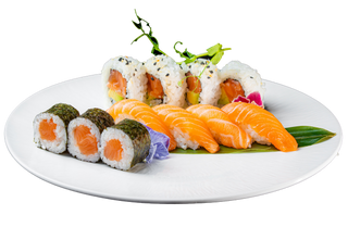208. Sushi salmone misto