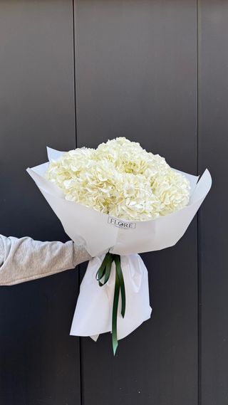 Buquê de Hortênsias Brancas