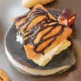 Pantxineta  de hojaldre Con Crema Y Nata