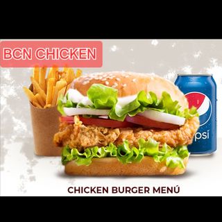CHICKEN BURGER MENÚ 