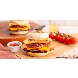 Egg & Cheese with Sausage or Bacon