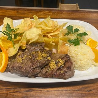 Meia Dose de Bife da Vazia ao Alho