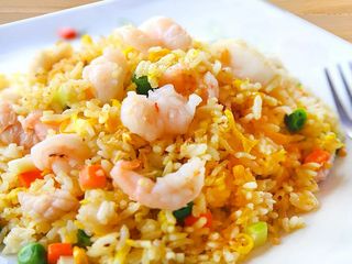 Arroz Frito con Gambas