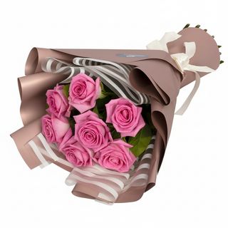 Букет"7 рожевих троянд!"