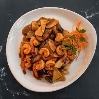 41. Gambas Bambú y Setas Chinas