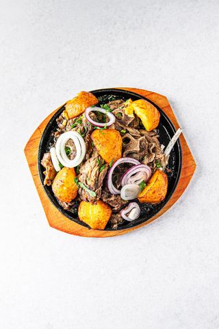 Куырдак из баранины с картошкой 