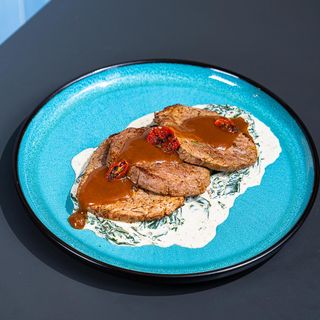 Filet de bœuf à la crème épinards