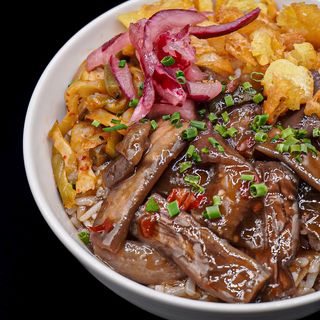 Riso con melanzane  (Vegana) 