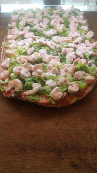 Pizza gamberetti