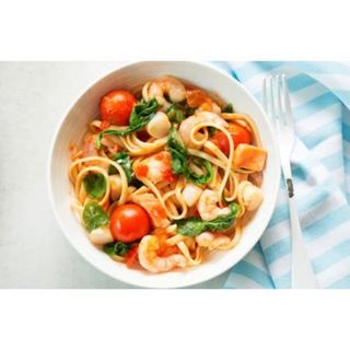 Pasta Salmón E Gambas