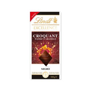 Lindt Excellence Croquant Wafer y Caramelo Chocolate 100g