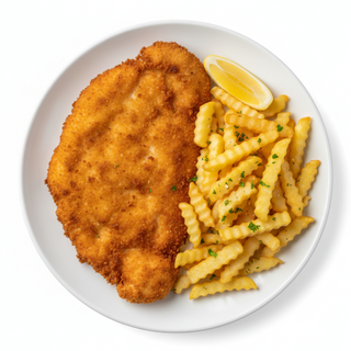 Milanesa De Ternera Con Fritas