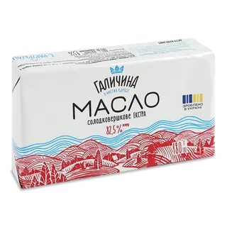 Масло солодковершкове «Галичина» 82,5% (180г)