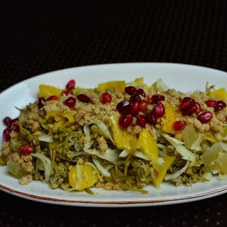 მჟავის ასორტი ნიგვზით და კახური ზეთით