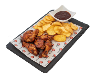 Пилешки крила с BBQ сос (350г)