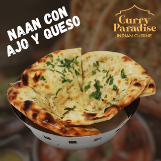 Naan Con Ajo Y Queso