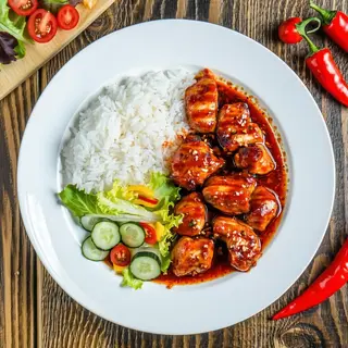Kurczak w sosie ostro-słodkim 350g