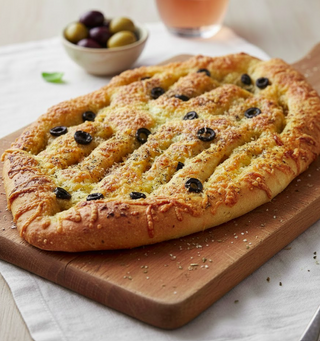 Fougasse aux olives noires