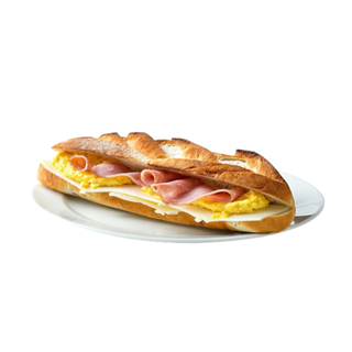 Bocadillo Tortilla Francesa con Queso y Jamón York