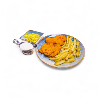 Meniu șnițel de porc 