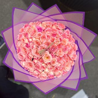 Baby Pink Handbouquet of 6 batches of 20stems