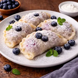 Pierożki z serem na słodko 8szt