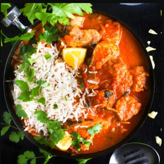 Amritsari Fish Curry (fait avec du filet de mérou)