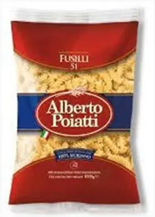FUSILLI PÂTES DE SEMOULE DE BLÉ DUR 500.Gr ALBERTO POIATTI 