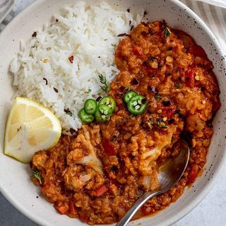 Cauliflower Stew with minced meat