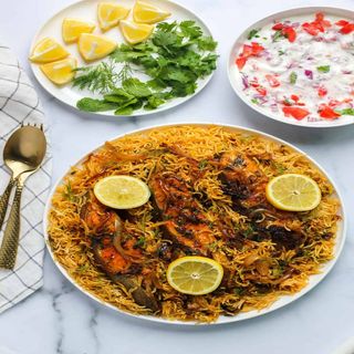 Biryani Dum de Peixe de Hyderabad