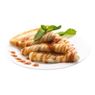 Crepe con dulce leche