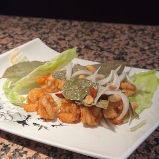 Gamberi piccanti alla fiamma