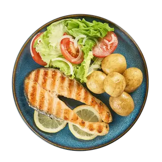 Salmão Grelhado + 2 acompanhamentos